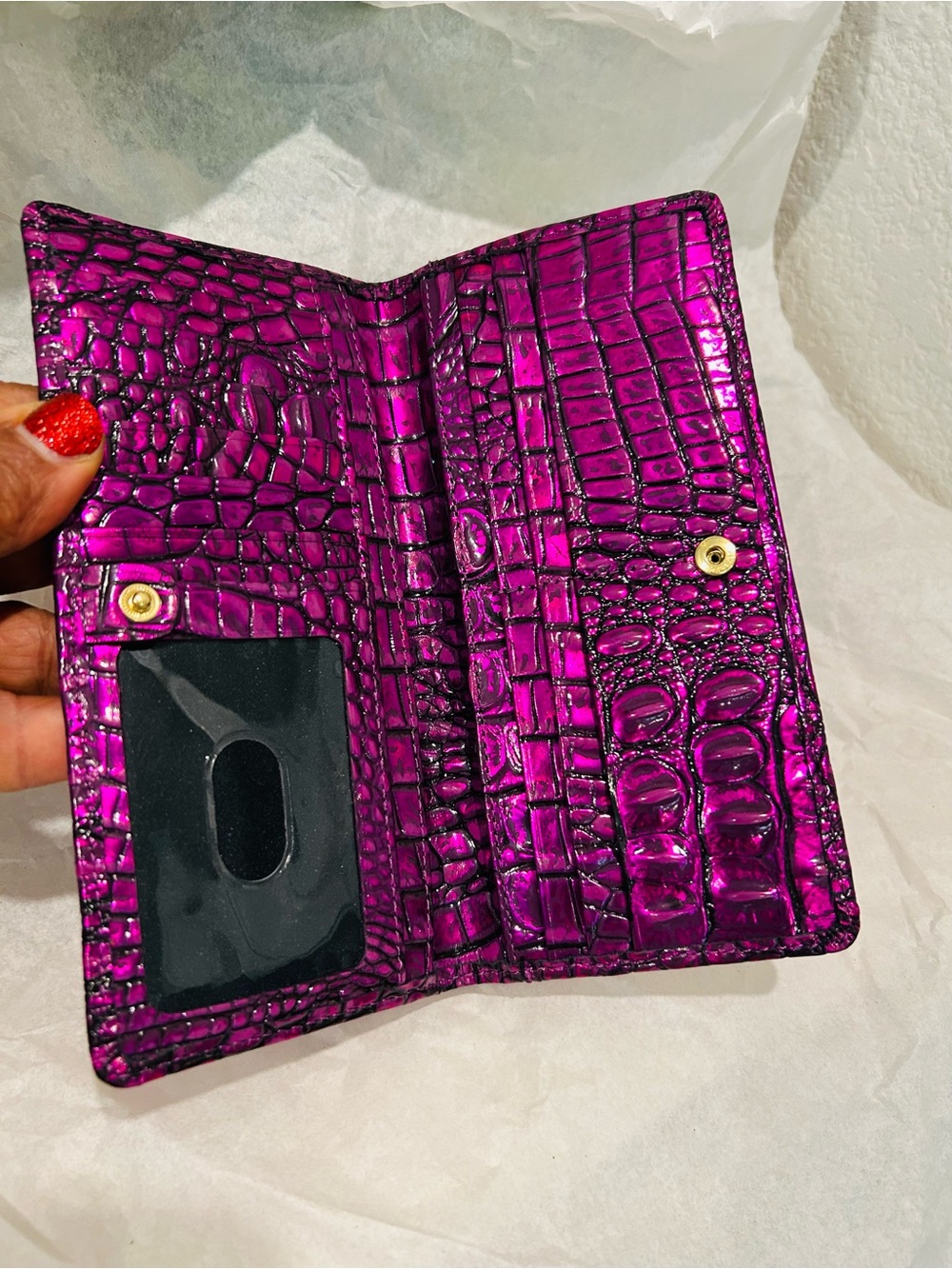 Brahmin Purple Potion Ady Wallet - Picture 5 of 8